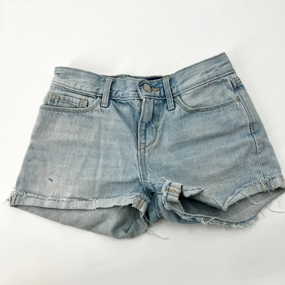 Girls Jean Shorts Denim Cutoffs Size 10 Old Navy Shorts - Set of 2 Pairs